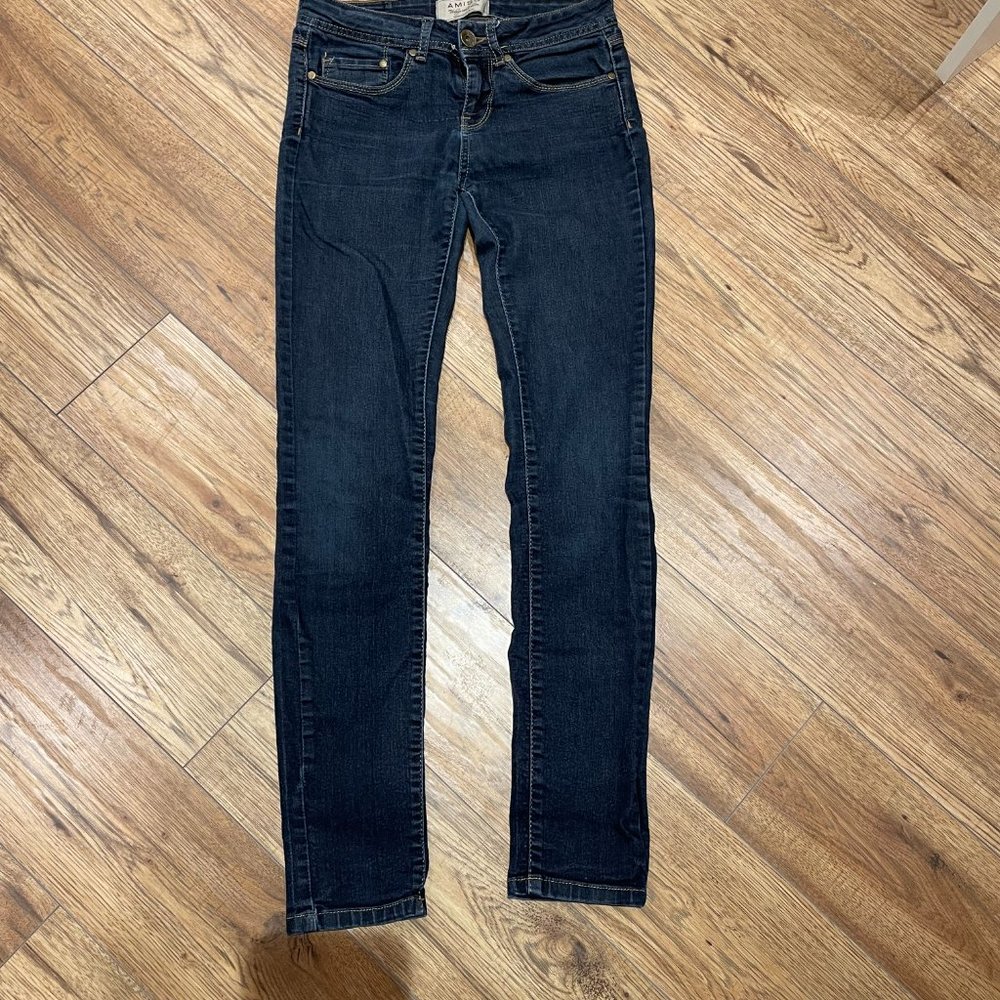 AMISU- women -vintage urban denim 28/32 - dark blue